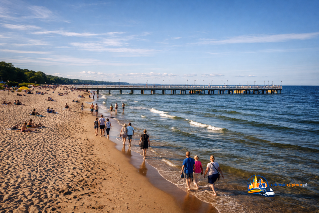 Plaża w Brzeźnie w Gdańsku